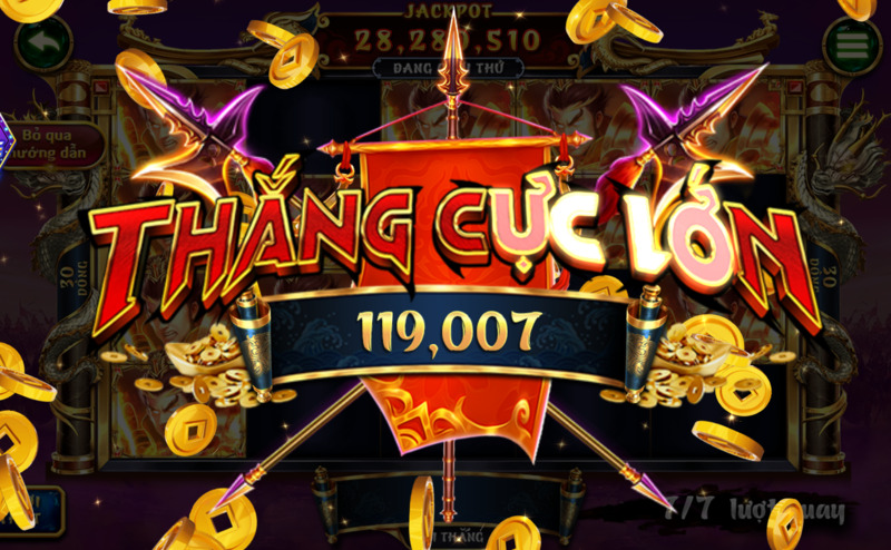 Với nổ hũ Chiến Thần, bạn phải vào được BONUS mới có cơ hội jackpot