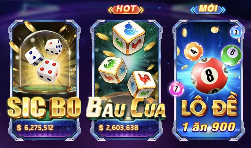 Bầu cua là tựa game hot tại cổng game Vin168