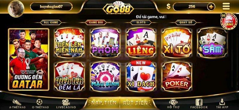 Sân chơi Casino Go88 đang là lựa chọn lý tường của nhiều game thủ 