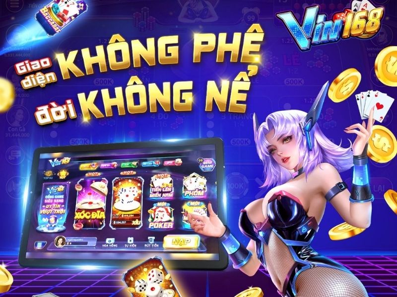 Vin168 thu hút đông đảo game thủ vì tỷ lệ trả thưởng căng tròn