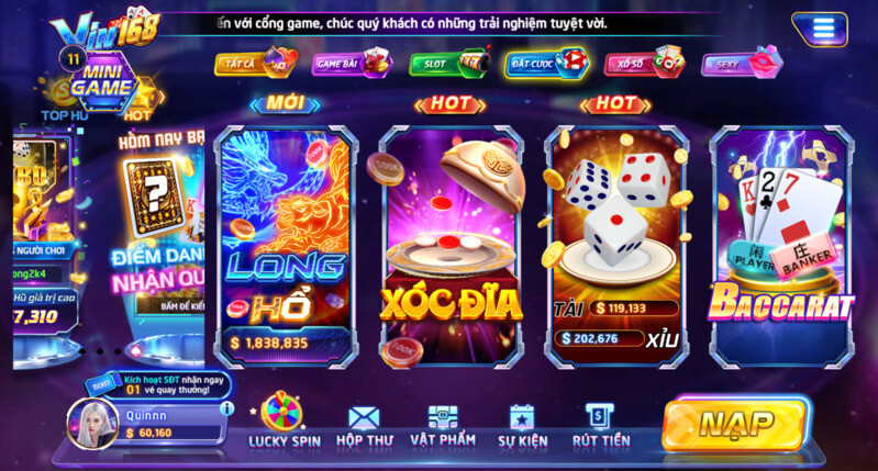 App casino online VIN168 mang đến sân chơi đẳng cấp và chất lượng 