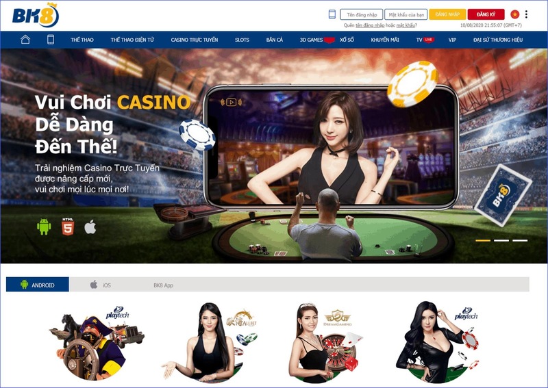 BK8 nơi anh em thỏa sức vẫy vùng với các trò chơi casino đình đám