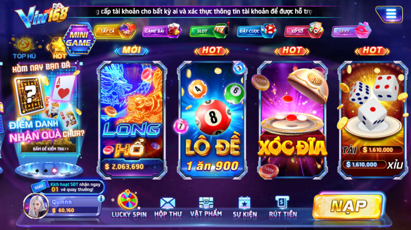 Sở hữu kho game casino, nổ hũ đình đám nhất hiện nay