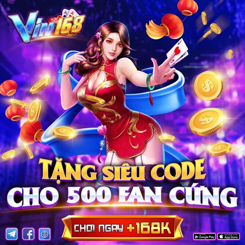 Cổng game chịu chơi chịu chi Giftcode Vin168 cho anh em tha hồ làm giàu